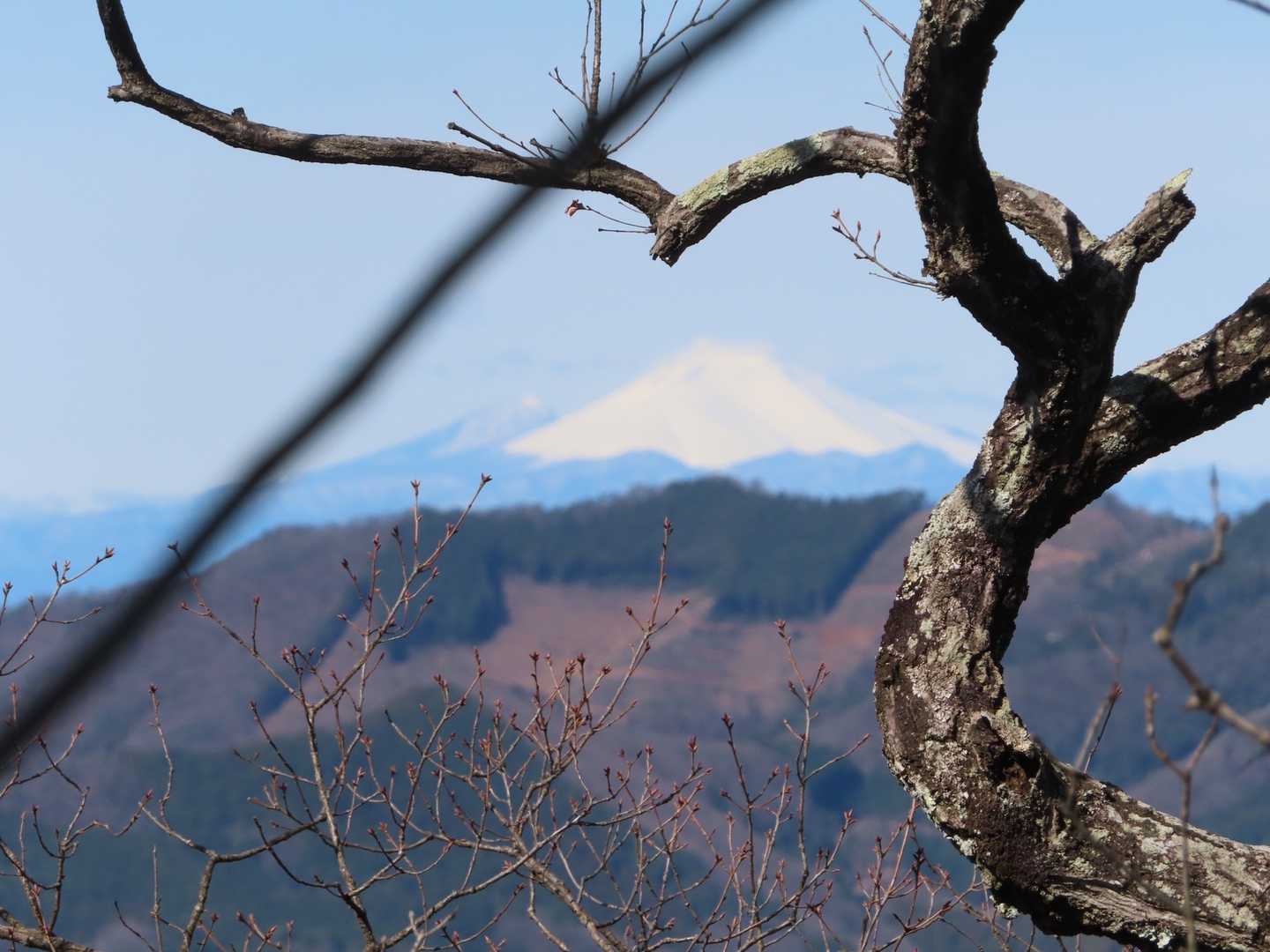 浅間山をアップで