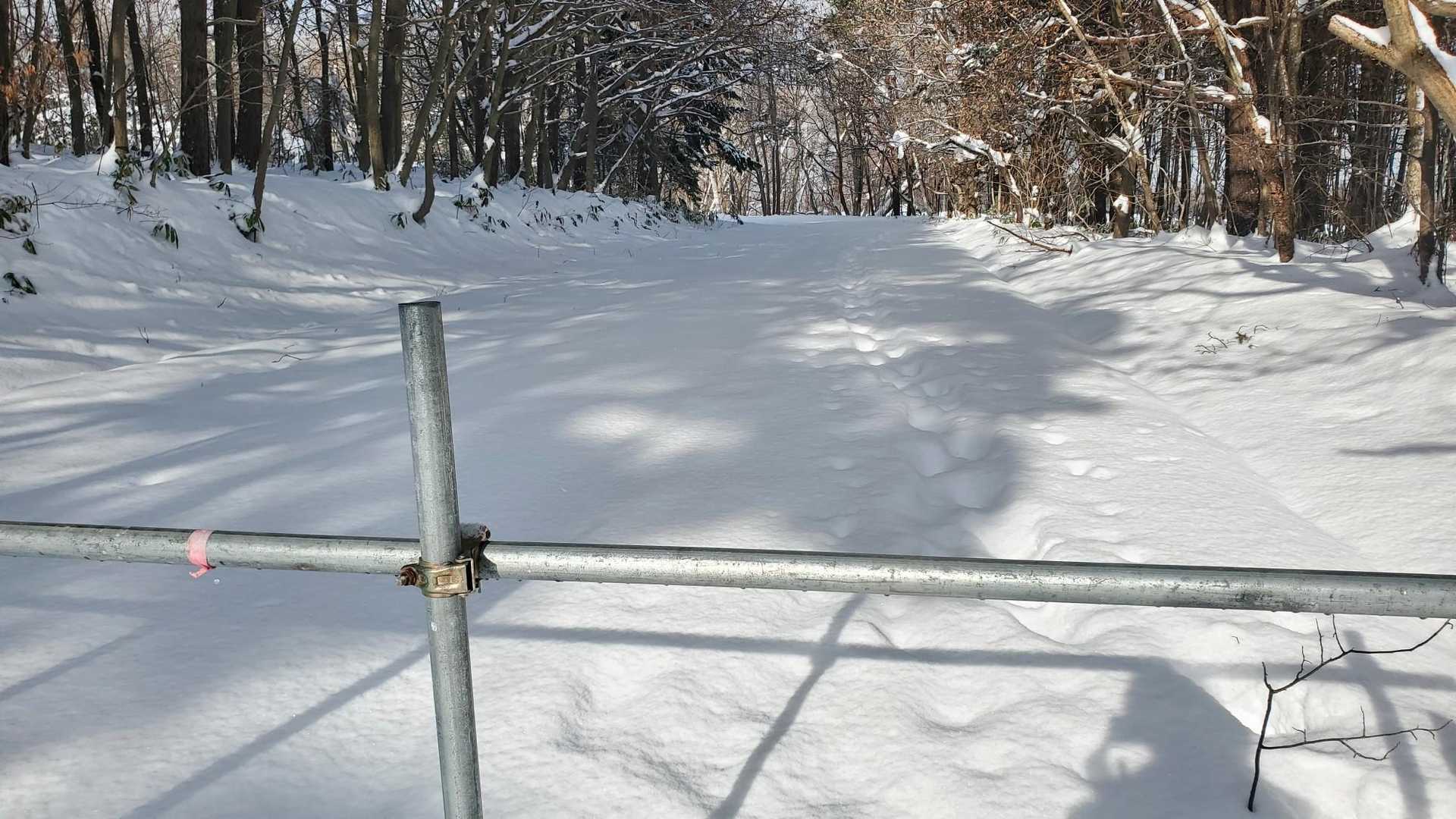 うっすらトレースがあります。
さて、よろしくお願いします。