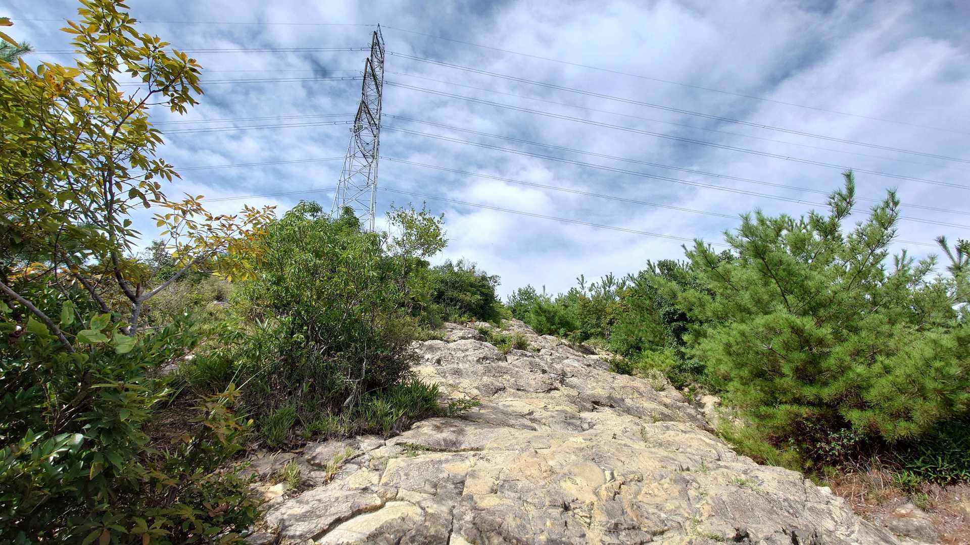 修行もかねて岩場が多いルートで登ってみましたがさすがにまだ暑いです。