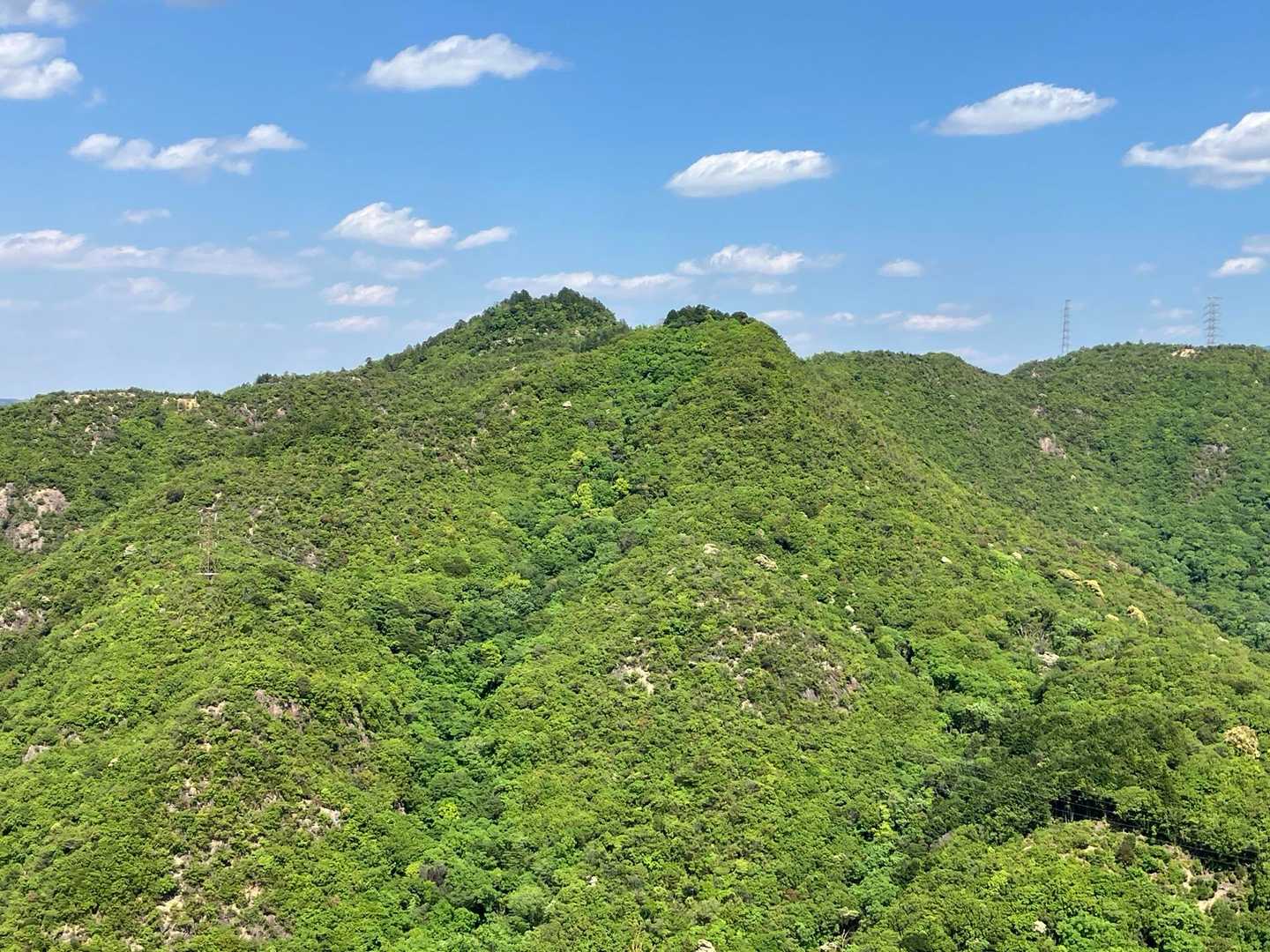 さっき登った雨山が見えます⛰️