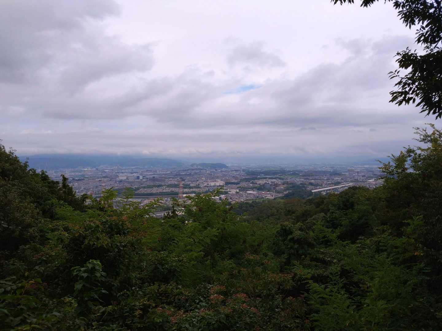 津田駅-国見山登山口-国見山-サンドイッチ山-交野山-旗振 縦走コースの写真