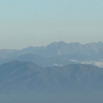 穂高、槍ヶ岳、ズーム
