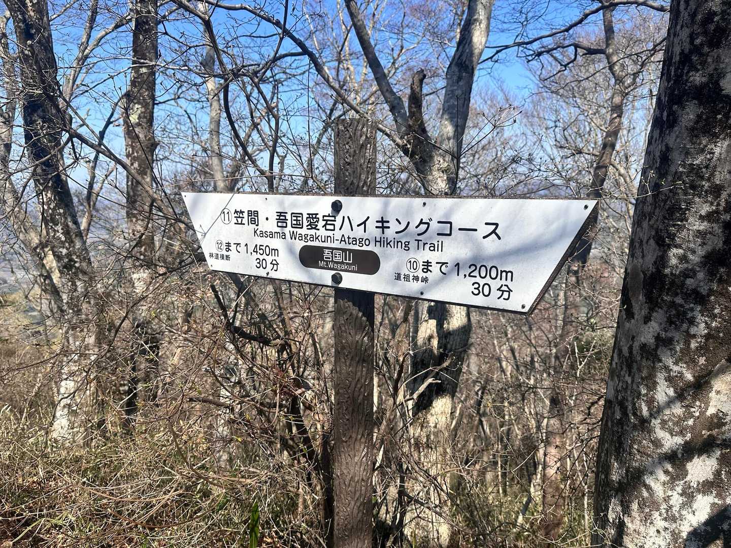 吾国山の山頂です