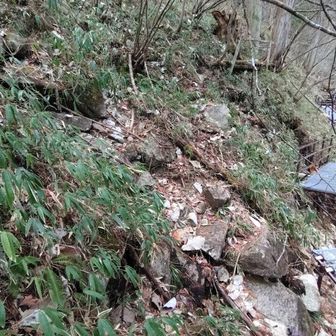 通行止めの崩壊箇所の迂回はこんなとこを通ります