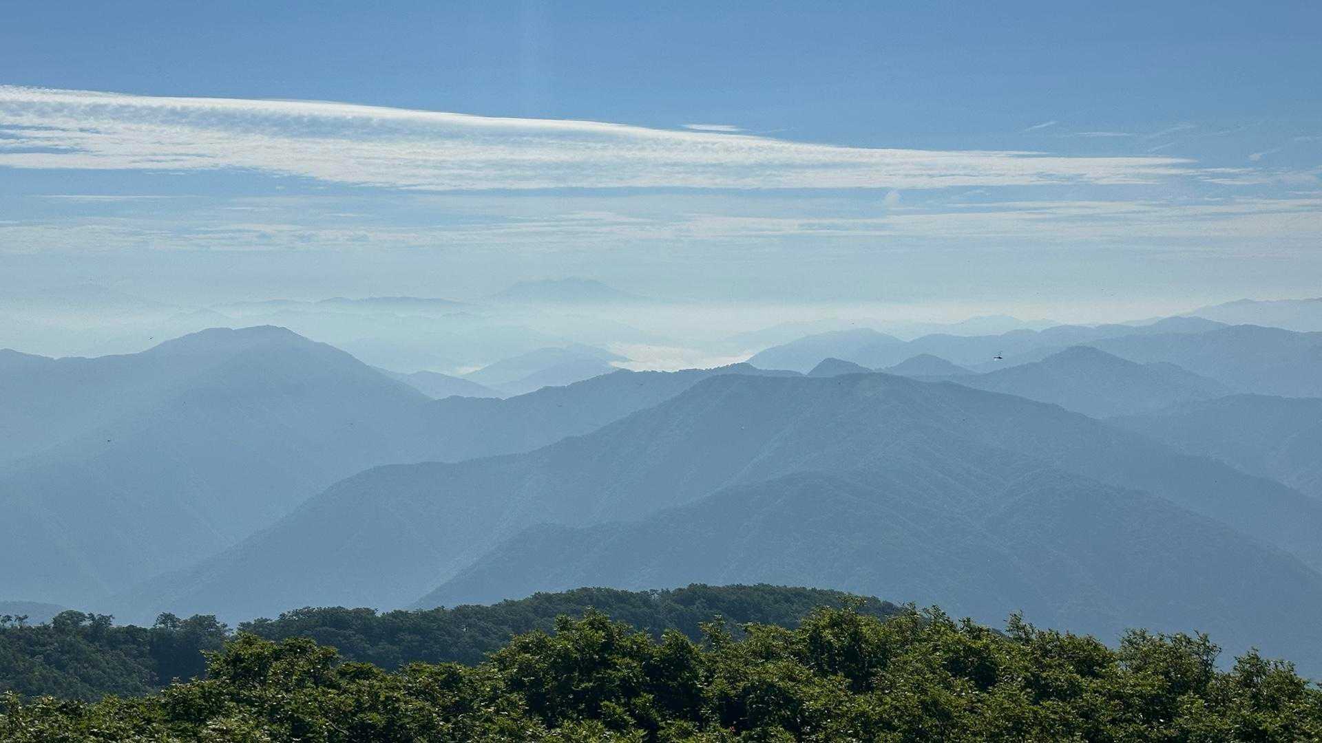 御嶽方面は雲海