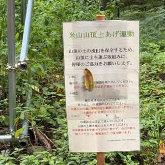 げざーん。土あげ運動なんてやってたのね。下山時に気づいた😅