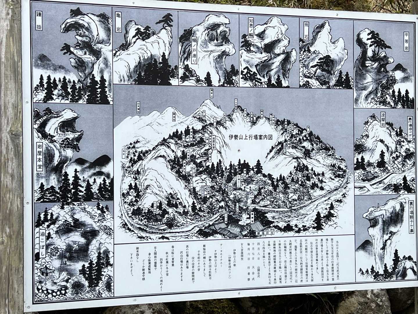 デフォルメしてイラスト化してある行場のコース案内
ほんとにこんなんやったらびっくりやわ
