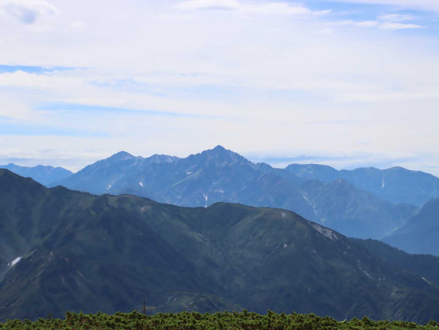 山頂到着～
劔岳だ！左が雄山、右は大日岳