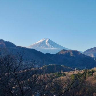 真木お伊勢山からの富士１（いち）