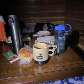 朝ごはん食べて出発‼︎