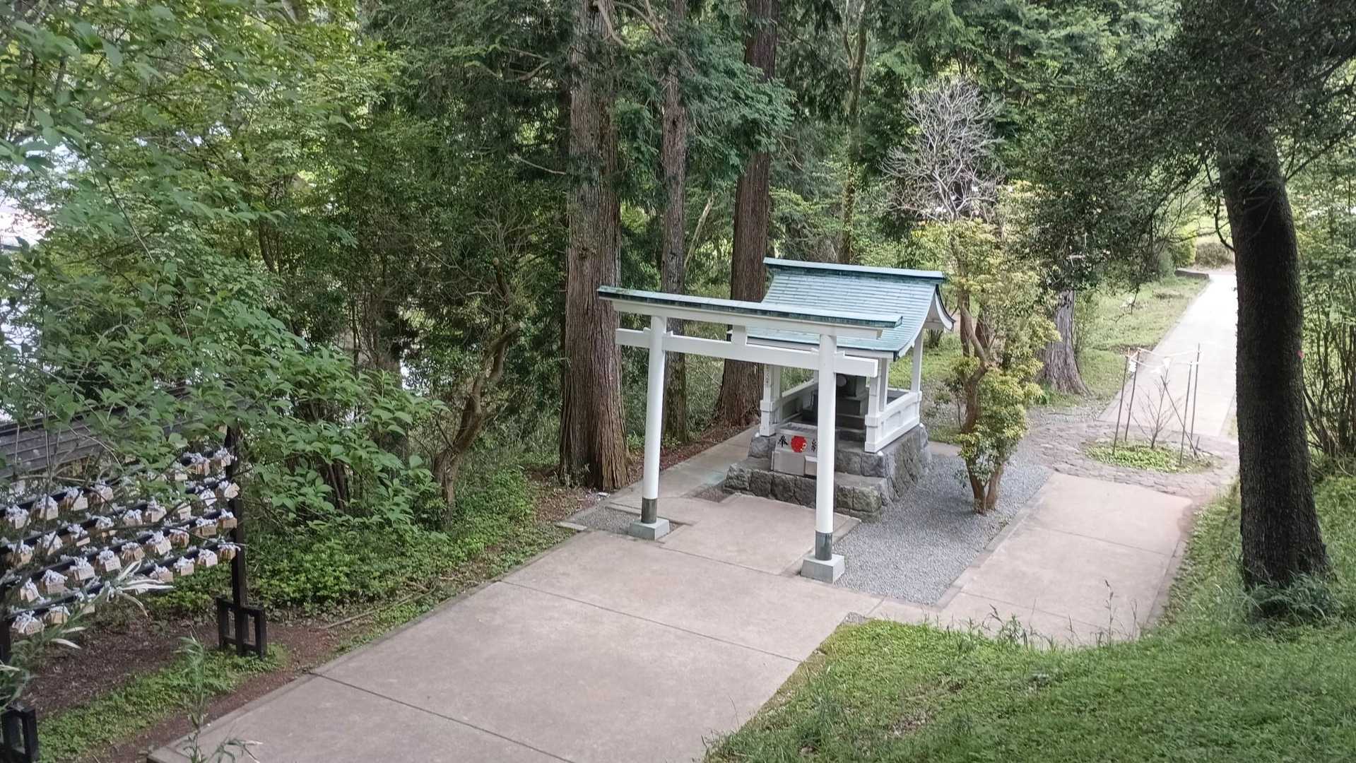 箱根園駅-白龍神社-防ヶ沢登山口入口-防ヶ沢登山口-箱根駒 往復コースの写真