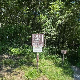 登山道が終了、ここから牧場とキャンプ場を通り抜け。