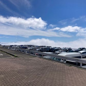 朝は空き空きだった駐車場も満車ではありませんが、かなり埋まっており観光バスも来ていました。