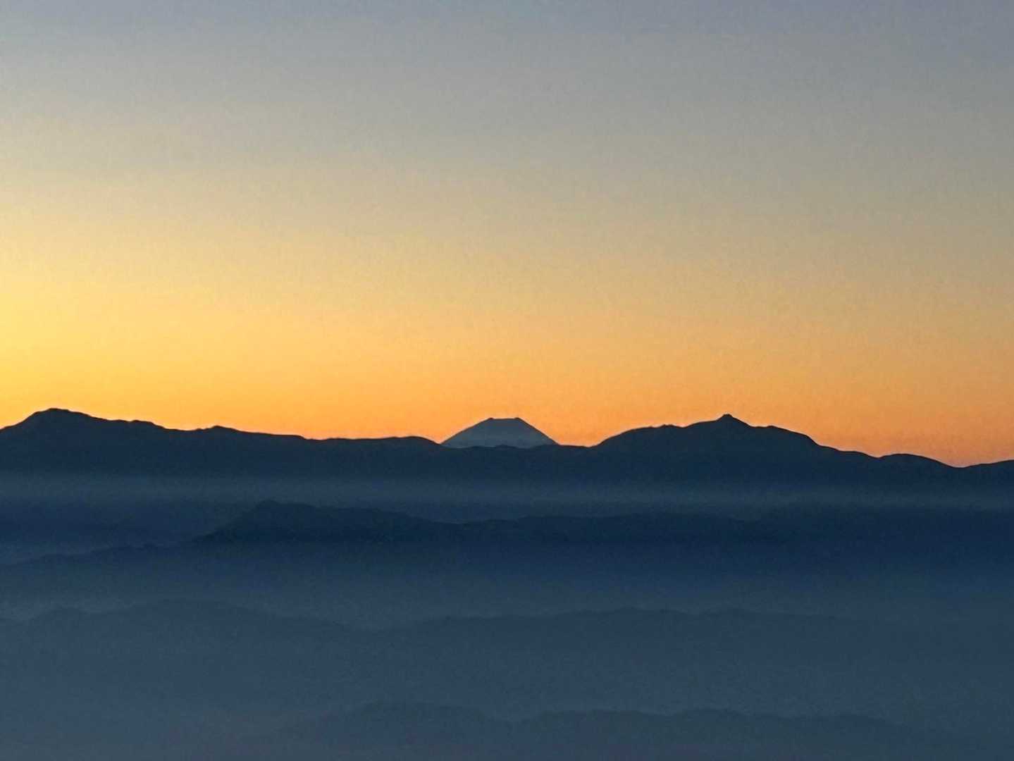 昨日は見えなかった富士山！