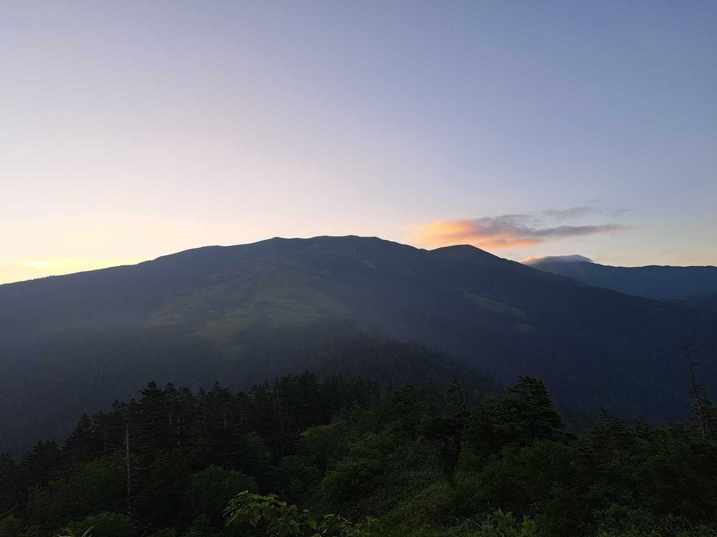 ←北ノ俣岳に黒部五郎岳に笠ヶ岳→