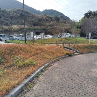 駐車場に帰って来ました。