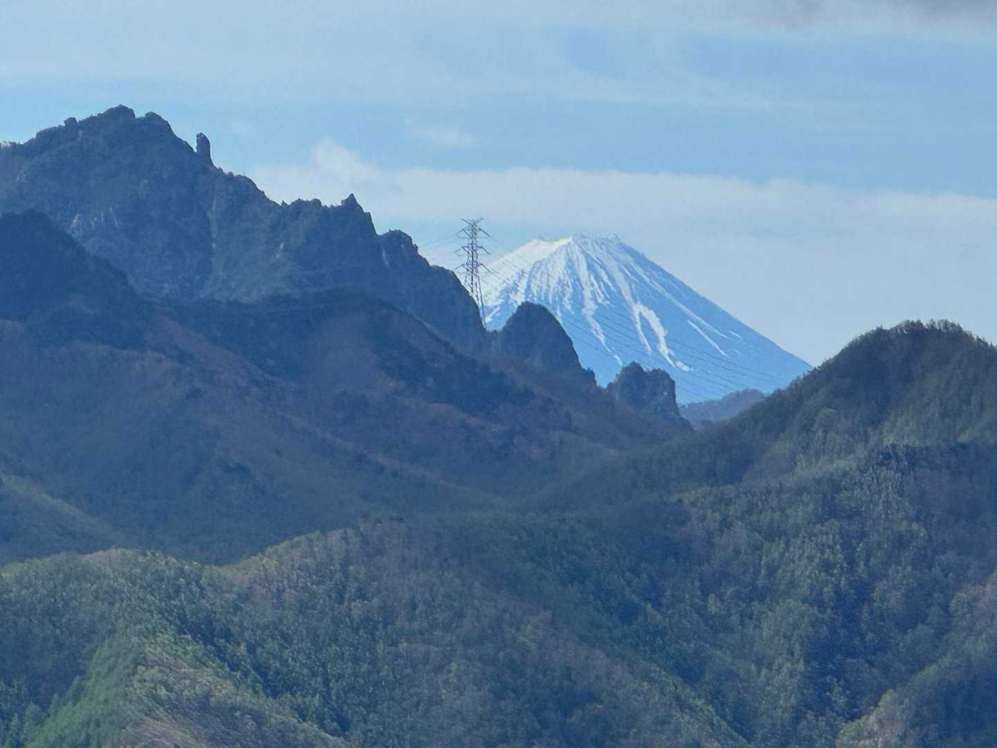 瑞牆山？と富士山