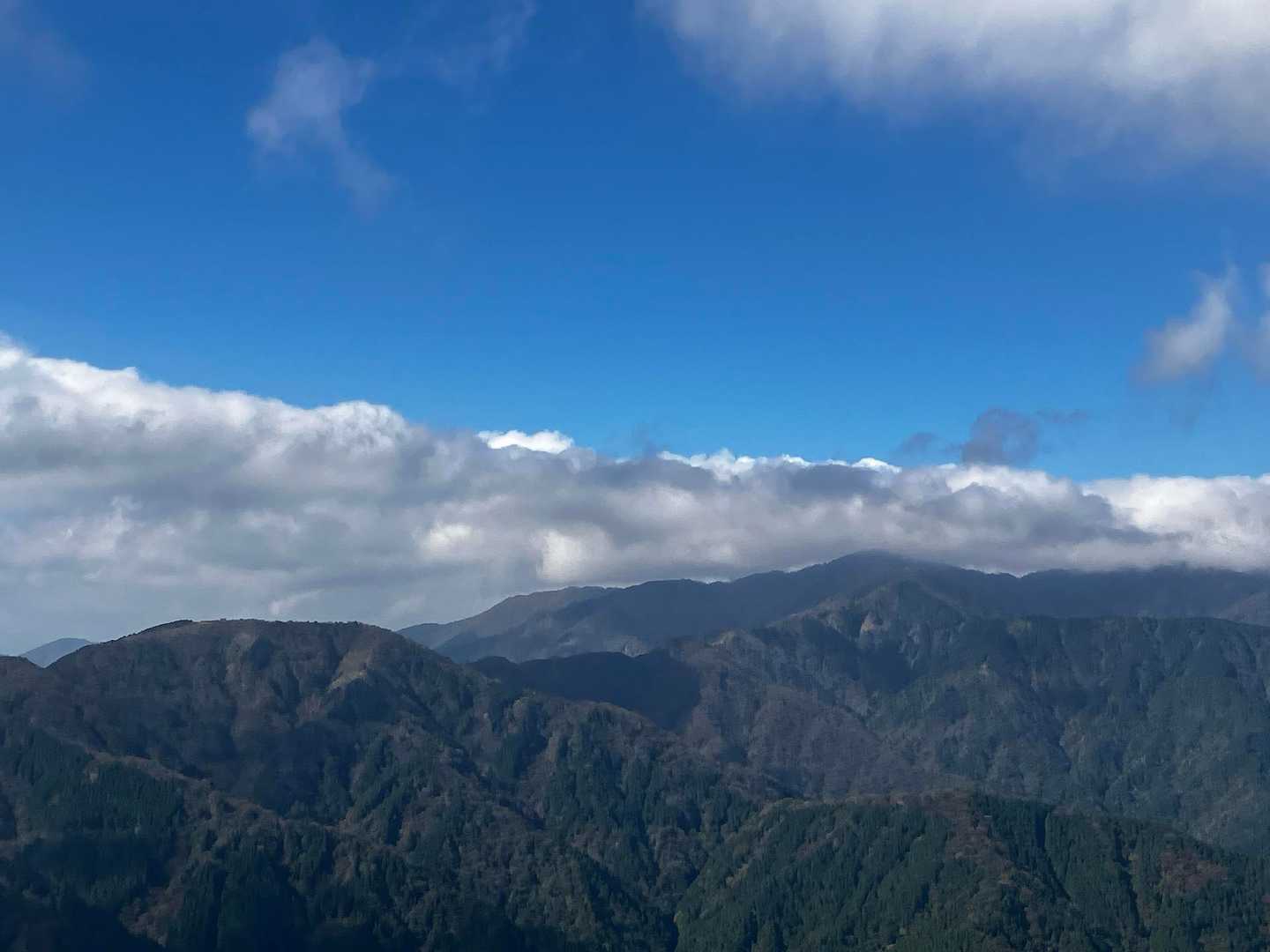 境沢ノ頭-ミズヒノ頭-西沢ノ頭-大山-頂上登山口-大山ケー 縦走コースの写真