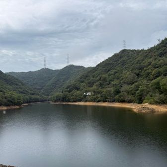永楽ダムから。この後少し降りました。