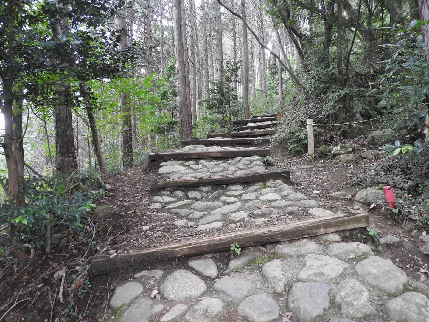 この石畳の階段がけっこうキツかった💦