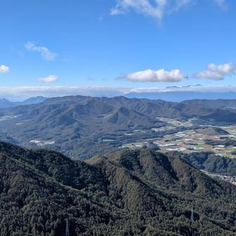 目の前は横尾山