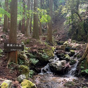 最後の水場、親切に教えてくれてありがとう