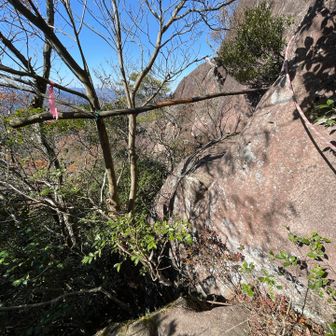 降りてテラスをまわったら、1メートルくらい切れてるところがあり、ここがめちゃ怖かった。飛ぶ！！怖かった😱。行きは大丈夫だったのに、、