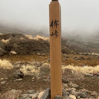 鉾峠。なんか立派。ここからは整備された階段多し。