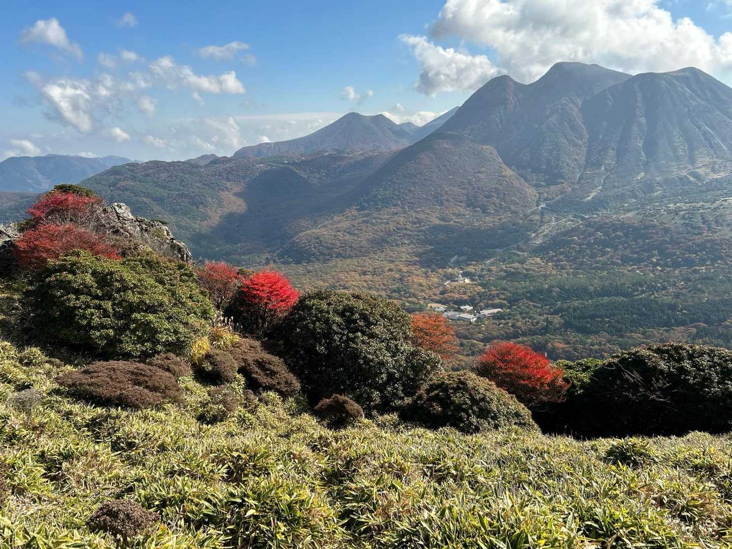 紅葉🍁と大岩🪨