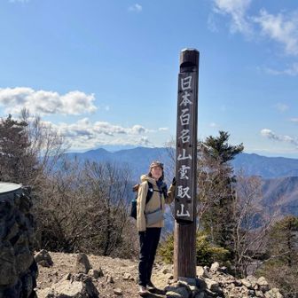 富士山見えてきたので
撮っていただきました