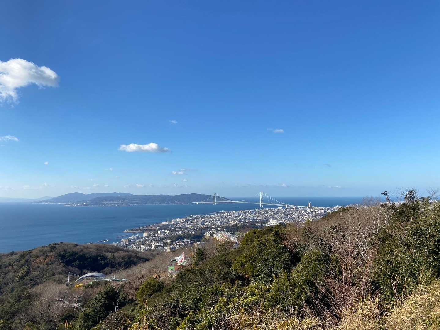須磨浦公園駅-旗振山-鉄拐山-山陽須磨駅 縦走コースの写真