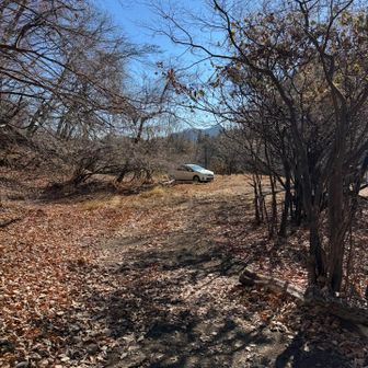 先に来てた車が一台あったけどもう無かった

車に戻ってから2台来て、駐車場から出たところに一台停まってました