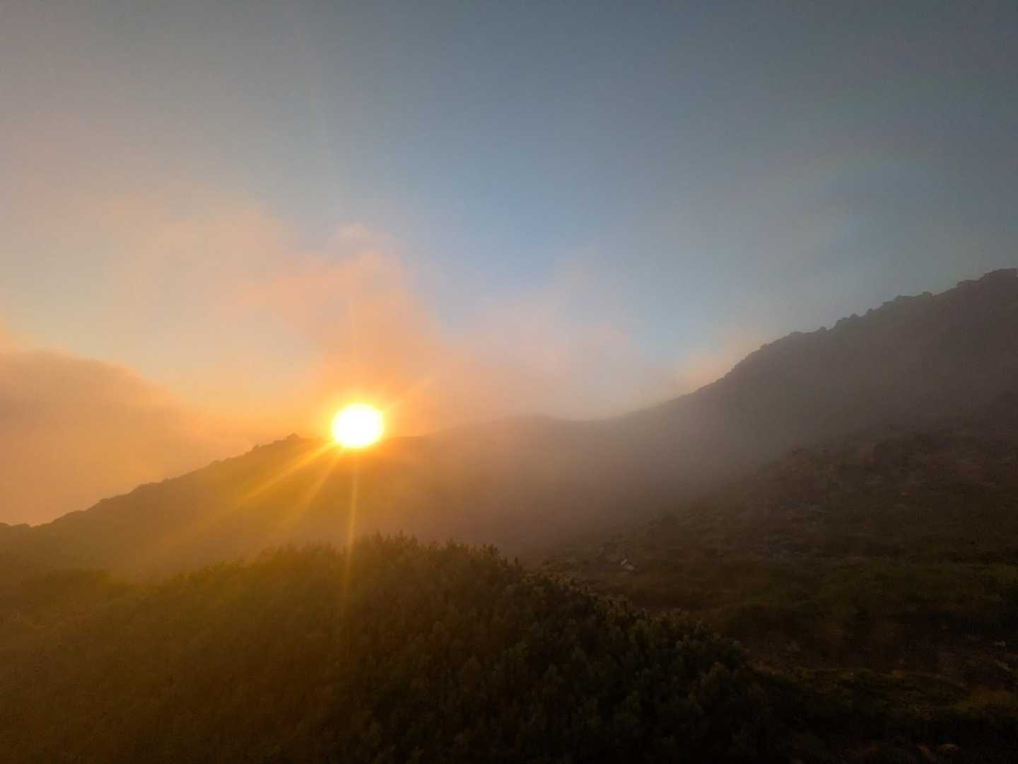 中白根山-間ノ岳-農鳥岳-農鳥岳 縦走コースの写真