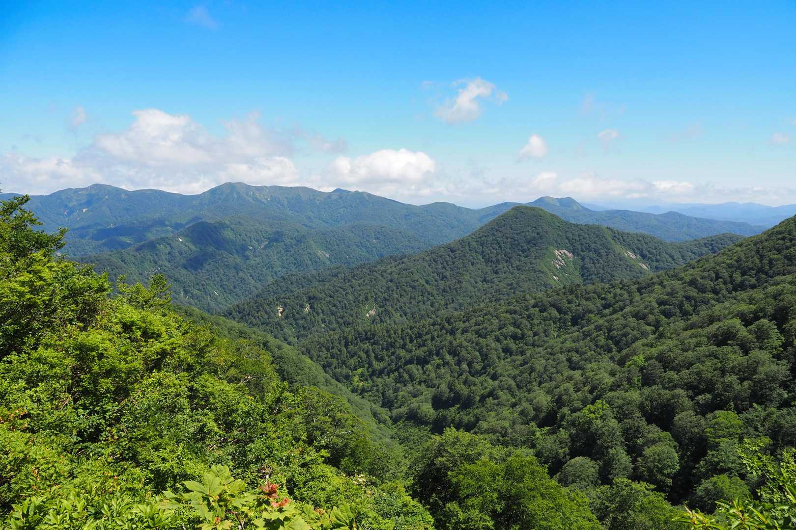 泥湯三山。
山伏岳、高松岳、小安岳。