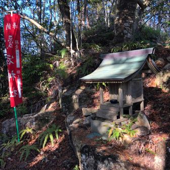 社殿近くの金毘羅大権現まで戻りました。