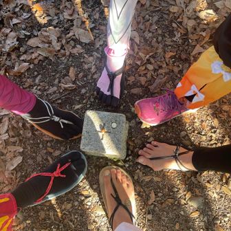 今日も裸足でワラーチ