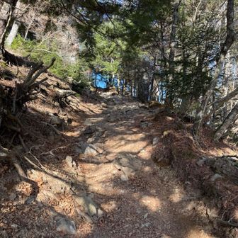 時々ある登り返しに苦しみながら