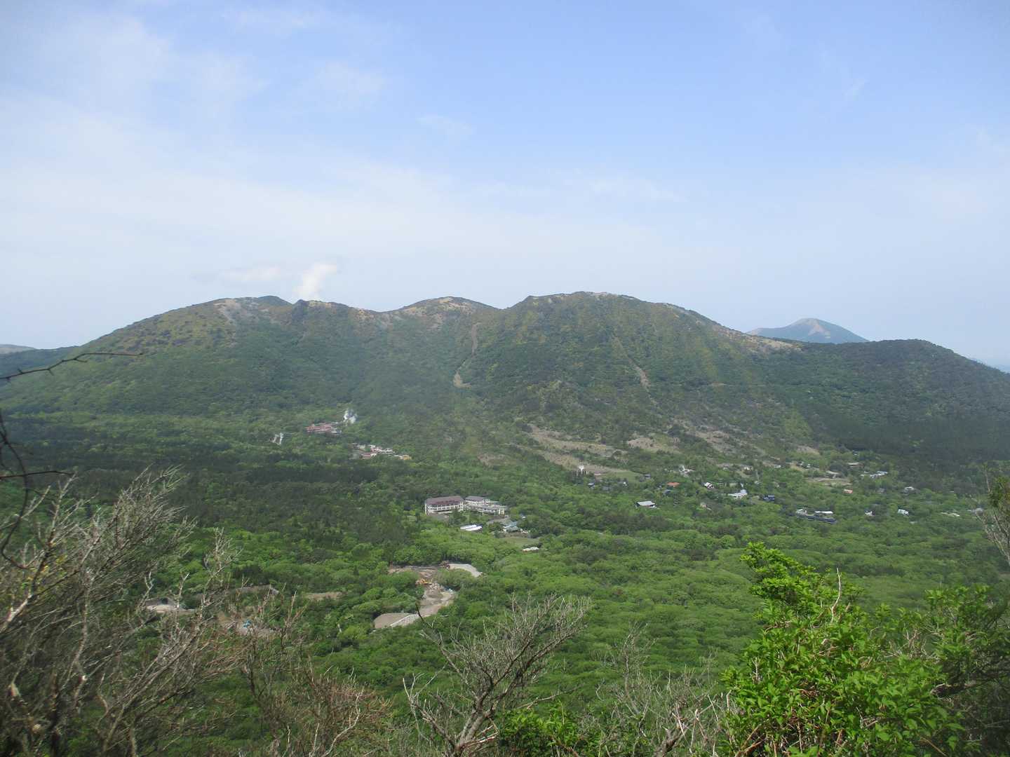 くじゅう登山口-くじゅう登山口バス停-指山自然観察路分岐登 往復コースの写真