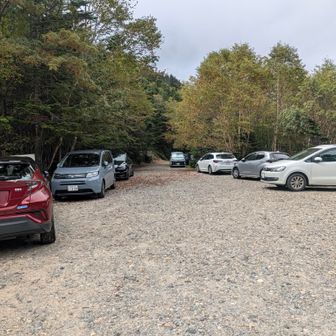 平日なのに路駐沢山😅
長野側はダート道なのかな？