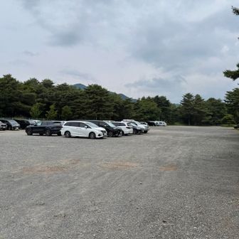 下山すると多くの車