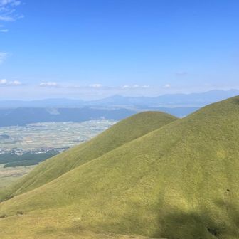 往生越しの久住、涌蓋山