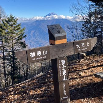 富士見山山頂はベンチもあって良い所👍