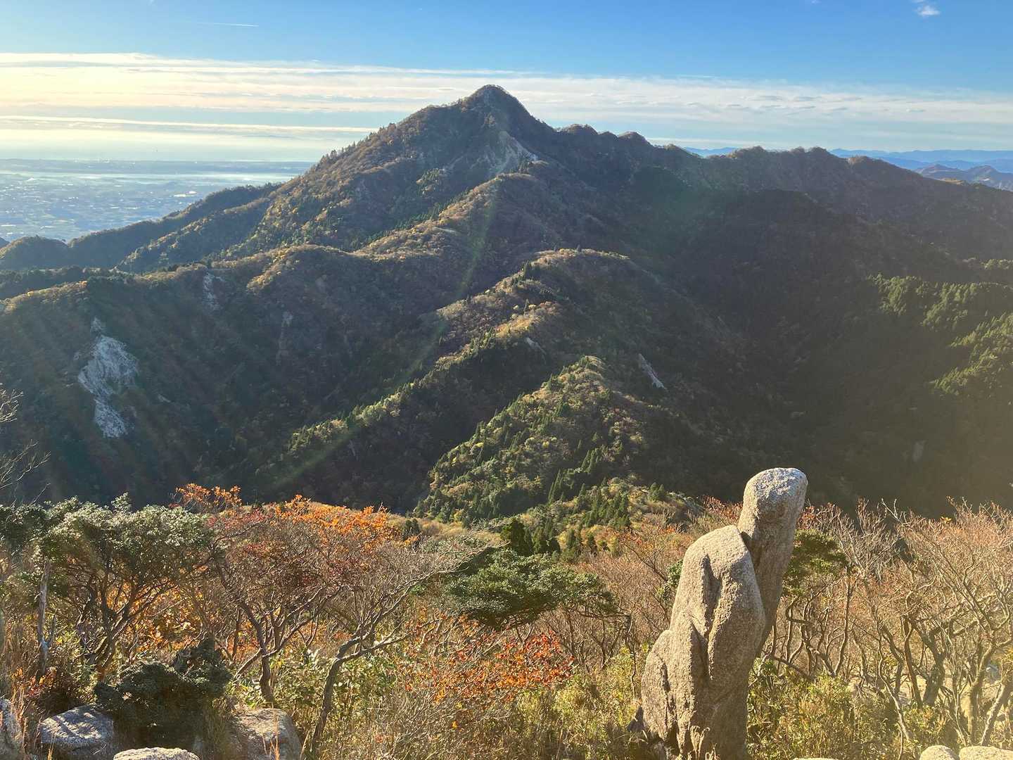 輝く鎌ヶ岳