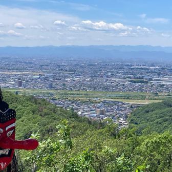 天狗と富士山