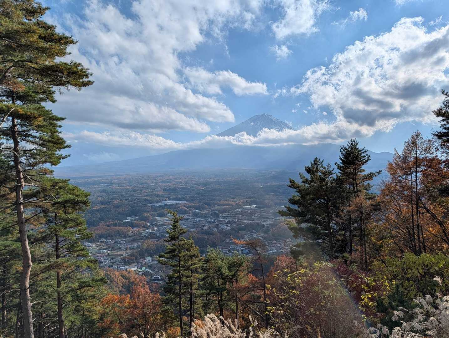 まだ富士山が見える