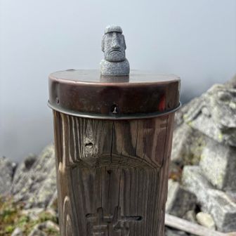 山頂着いたら景色は見えず、虫🪰沢山でゆっくりもできず、早々に下山します。