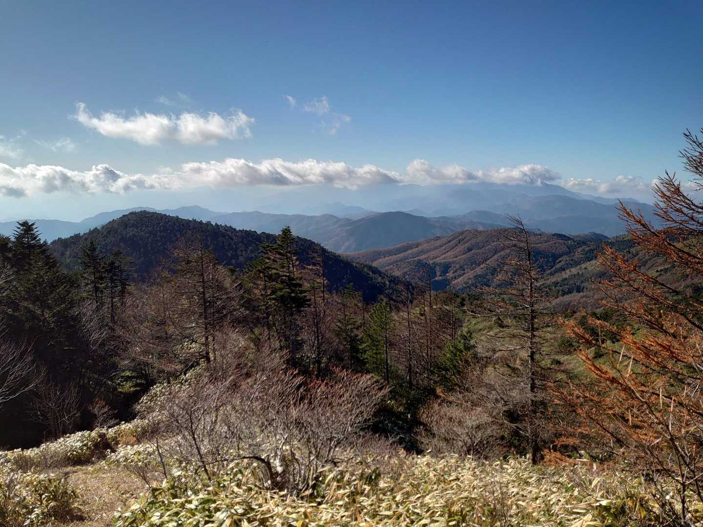 眺望が一望です。恵那山も見えました。
