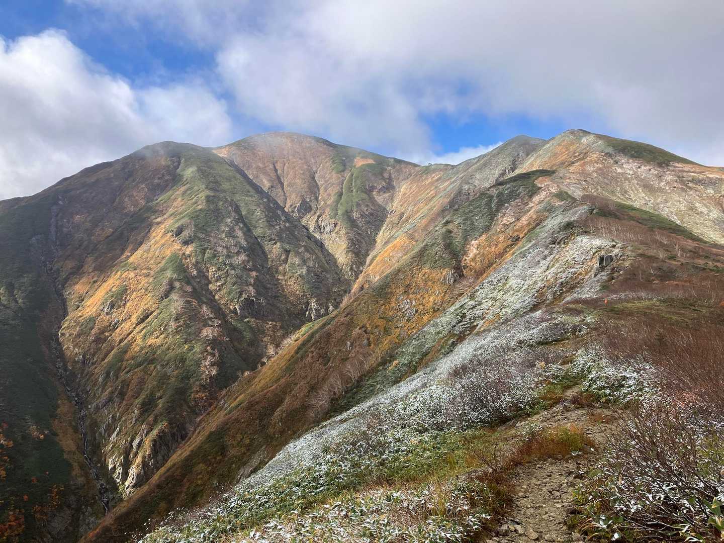 清太岩山-ユーフン山-竜門山-西朝日岳-大朝日岳-小朝日岳 周回コースの写真