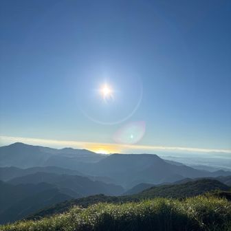 日の出には間に合わなかったけど、、、。きれい