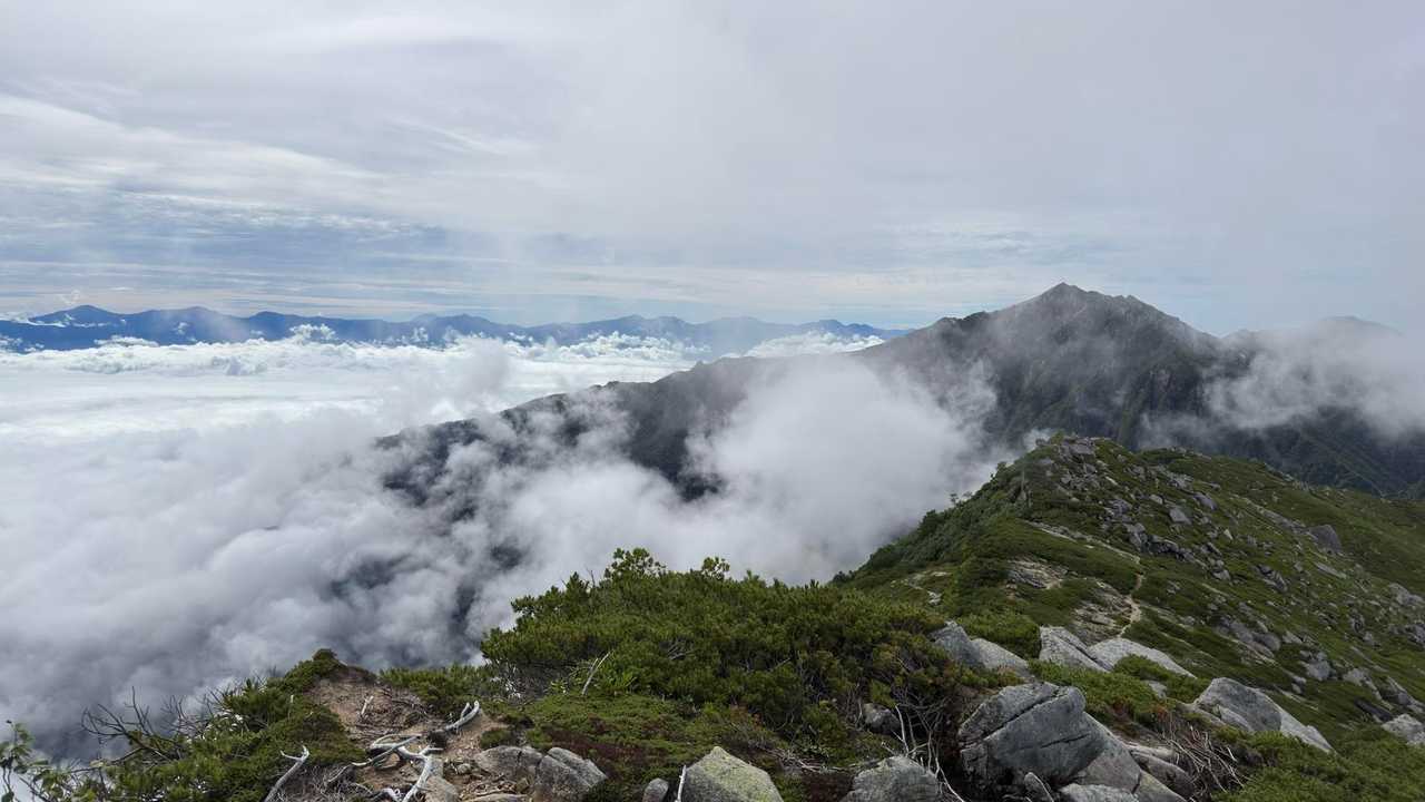 中央アルプス縦走（木曽駒ヶ岳〜空木岳） の写真 42